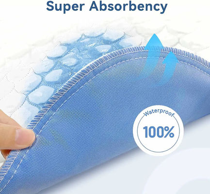 Reusable Incontinence Protection with Plain Woven Microfiber Washable Adult Bed Pad