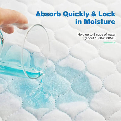 Reusable Incontinence Protection with Plain Woven Microfiber Washable Adult Bed Pad