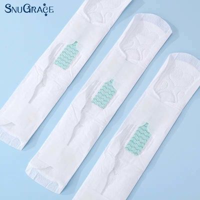 150MM-420MM Disposable Sanitary Napkins with Negative Ion Pure Cotton from SNUGRACE