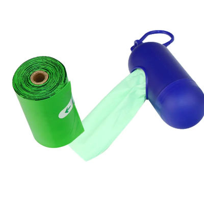 Green Lemon Scent Smell Recycled Waste Vest Pet Dog Poop Bag Set For Dogs