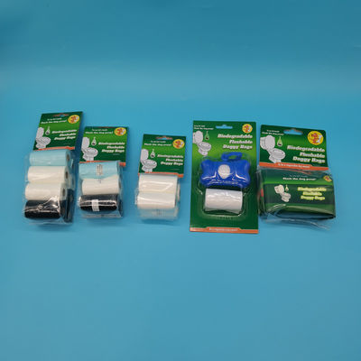 Clean-up Made Easy Biodegradable Cornstarch Plastic Dog Poop Bags with Custom Printing
