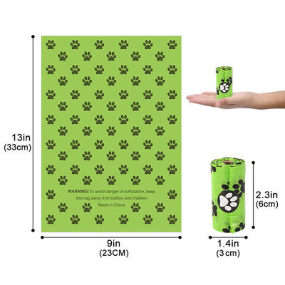 Customize Your Dog's Waste Management Biodegradable Dog Poo Bag Roll from Corn Starch