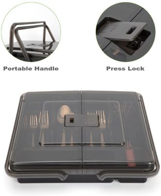 Streamline Your Kitchen Drawer with Flatware Tray and Portable Cutlery Holder Combo