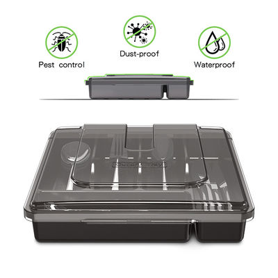 Multi-Purpose Storage Kitchen Cutlery Flatware Drawer Organizer with Lid Customizable