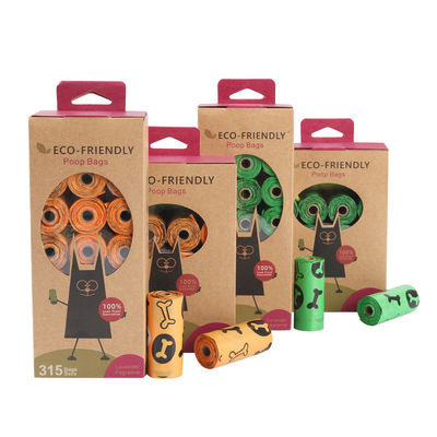 Custom Label Dog Poop Bag Biodegradable Compostable Degradable for Pet Waste Disposal