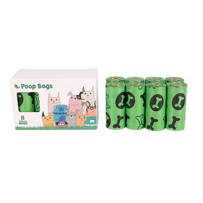 Custom Label Dog Poop Bag Biodegradable Compostable Degradable for Pet Waste Disposal