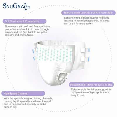 Comfortable and Soft SnuGrace Incontinence Protection Underwear for Adults Large Size