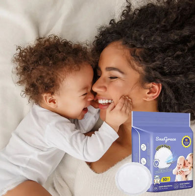 Convenient Customized Print Disposable Nursing Pads Package Quantity for Moms on-the-go