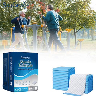 Leak Guard Disposable Elderly Incontinence Pad 60 x 90 for Bed Protection