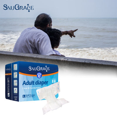 Unisex Wholesome Disposable Adult Diapers with Extra Thick Economy Fabric by SnuGrace