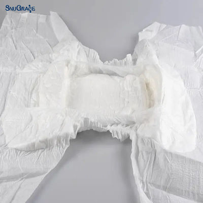 3D Leak Prevention Channel Firm and Safe Disposable Adult Diapers with PP Stickers