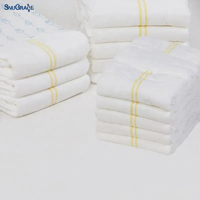 3D Leak Prevention Channel Firm and Safe Disposable Adult Diapers with PP Stickers