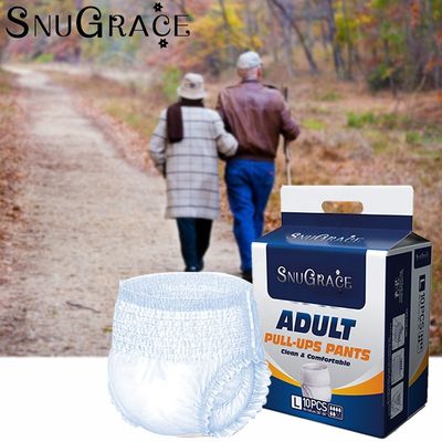 Fluff Pulp Adult Pant Diapers Disposable and Comfortable with 50-150G Absorbency