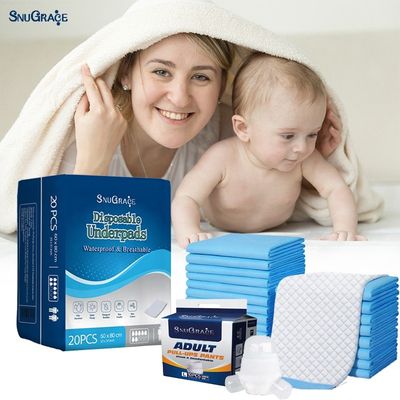 Incontinence Care Absorb Floor Pad for Adults SnuGrace Medical 4ply Hygienic Underpads
