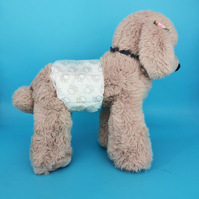Customized Blue Large Dog Diaper for Pets 3D Leak Prevention Channel