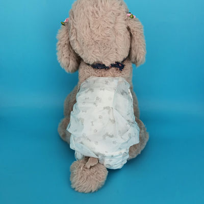 Customized Blue Large Dog Diaper for Pets 3D Leak Prevention Channel