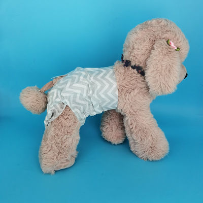 Customized Blue Large Dog Diaper for Pets 3D Leak Prevention Channel