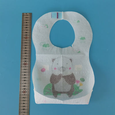 Printed Non Woven Fabric Disposable Waterproof Eating Bibs for Childrens and Babies