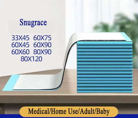 Health Care Product Fluff Pulp SAP Non woven fabric Tissue PE Backfilm Underpad 60*90 Cm