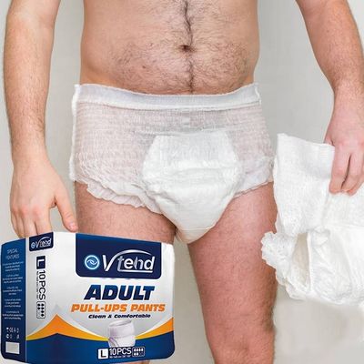 Soft Breathable Nowoven Frabic Top Sheet Adult Pull Up Softball Pants OEM Direct Deal