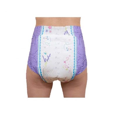 Wholesome Disposable ABDL Adult Diaper Fluff Pulp and Cute Cartoon Print Included