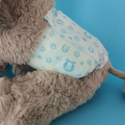 Customized Color Disposable Dog Diapers Magic Tapes and Absorbency