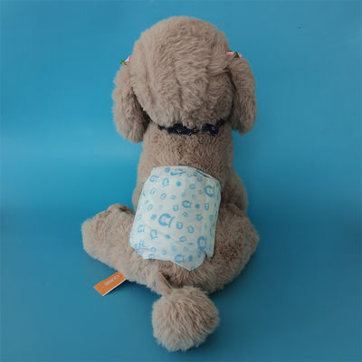 Customized Color Disposable Dog Diapers Magic Tapes and Absorbency
