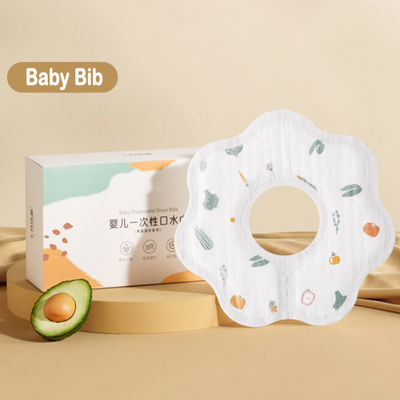 Disposable Soft Baby Coverall Bibs Waterproof For 2-4 Years Old With Print Pattern