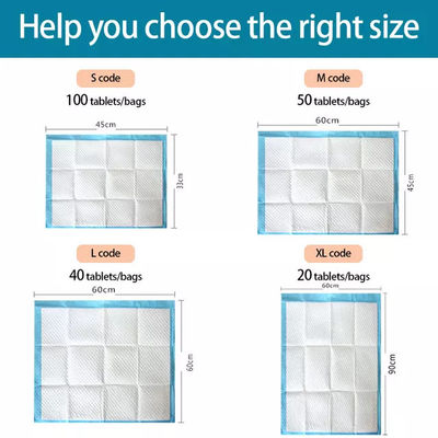 45x60cm Pet Pee Pad 5 Layer Absorbent Dog and Puppy Training Pad Suitable for All Pets