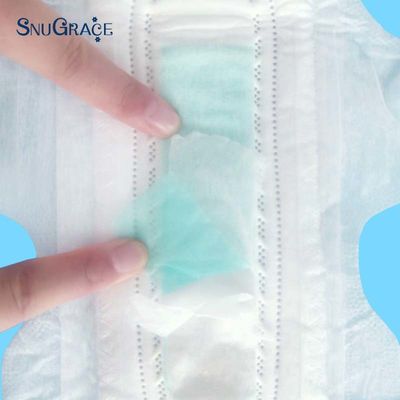 400-1500ml Absorbency SNUGRACE Negative Ion Blue Core Sanitary Pads for Women Free Samples