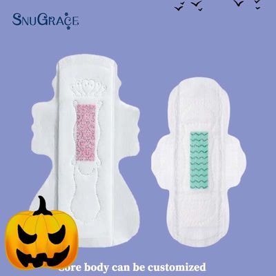 Soft Breathable SNUGRACE Organic Ladies Sanitary Napkin Supports Odm Oem Customization