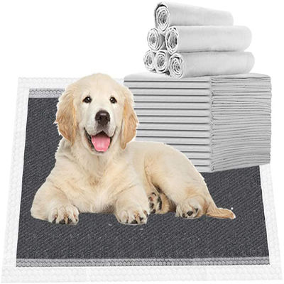 Disposable Pet Training Pads with Super Absorbent Bamboo Charcoal and Adhesive Sticker