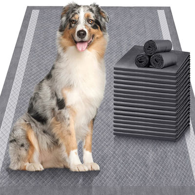 Disposable Pet Training Pads with Super Absorbent Bamboo Charcoal and Adhesive Sticker
