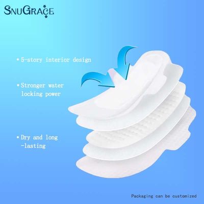 Anti-Leak SnuGrace Bamboo Charcoal Negative Ion Ultra Thin Fast Absorbing Breathable Women's Sanitary Napkin