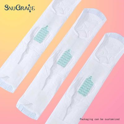 SnuGrace Soft Cotton Deodorizing Negative Ion Bamboo Charcoal Sanitary Napkin for Women