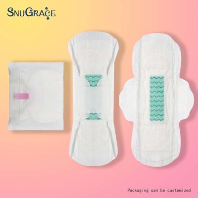 SnuGrace Soft Cotton Deodorizing Negative Ion Bamboo Charcoal Sanitary Napkin for Women