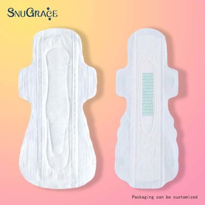 SnuGrace Soft Cotton Deodorizing Negative Ion Bamboo Charcoal Sanitary Napkin for Women