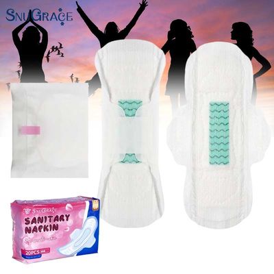 Super Absorbent Core Non-woven Fabric Surface Wholesome Negative Ion Sanitary Napkin