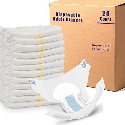 Super Thick Adult Diaper Sample with Non Woven Fabric and 3D Leak Prevention Channel