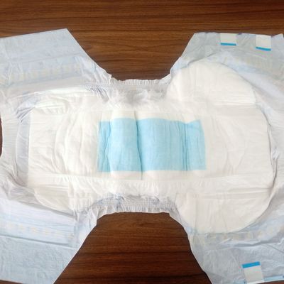 Anti-Leak 3D Leak Prevention Channel Ultra Thick Blue Feel Free Adult Diaper 100g-250g