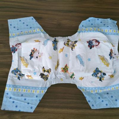 Non Woven Fabric Super Absorbent Adult Baby Diaper OEM Printed Abdllover Diaper