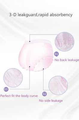 Breathable White Disposable Women Period Pants for OEM ODM Distribution Needs