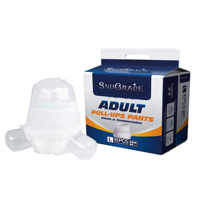 Adult Pants Diaper with Anti-Leak Leak Guard and Soft Breathable Surface