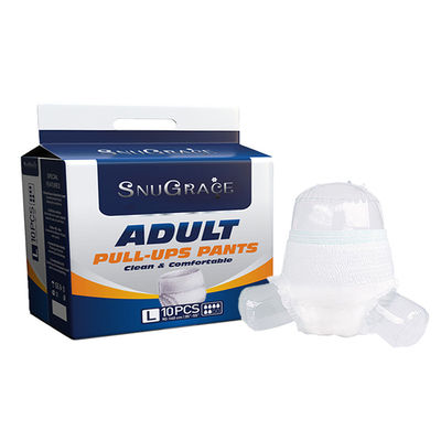 Plain Woven Disposable Adult Diaper Underwear Pant Style with Leak Guard Technology