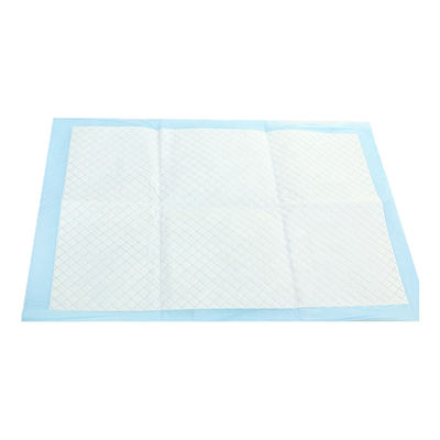Customized Heavy Absorbency Disposable Underpad in Blue Color for S M L XL Sizes 60*60
