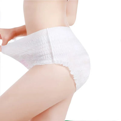 Disposable Lady Menstrual Pants Mid-Waist Period Panties for Women's Period Underwear