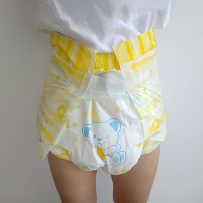Ultra Thick Adult Size Baby Style Plastic Diapers Printed and Super Absorbent for ABDL