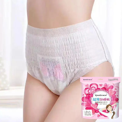 Non Woven Fabric Fluff Pulp SAP Women's Overnight Menstrual Pants for Maximum Absorbency
