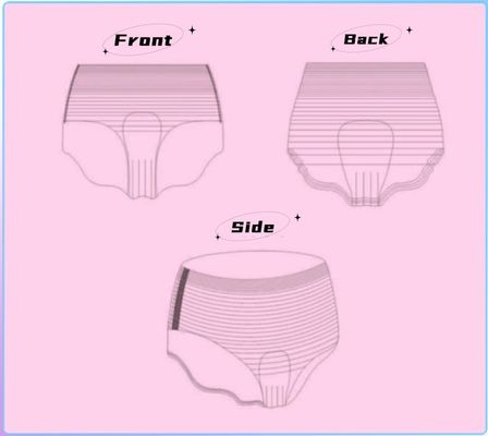 High Absorbency Women Period Pants Luxury Style Disposable Cotton Sanitary Pants