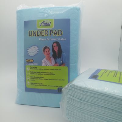Embroidered Disposable Hospital Bed Sheet with Fluff Pulp SAP Type Absorbent Under Pad